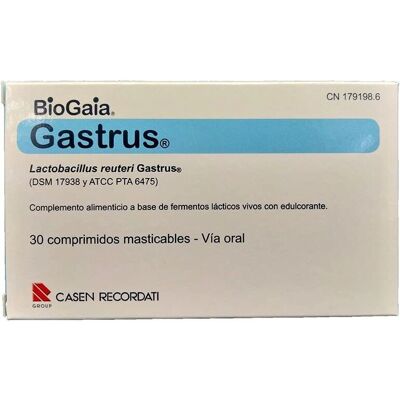 Casen Recordati Gastrus 30 Chewable Tablets - Food Supplement Casen Recordati Gastrus 30 Chewable Tablets - Food Supplement