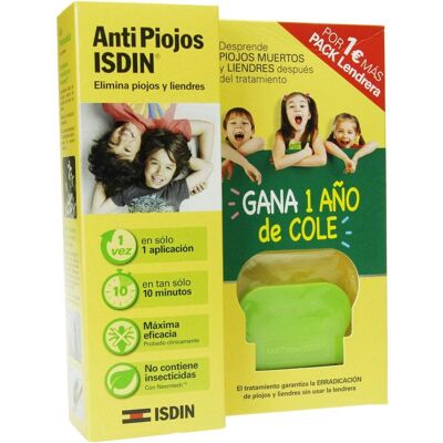 Gel przeciw wszom Isdin 100ml + Lendrera - Naturalny Zabieg Gel przeciw wszom Isdin 100ml + Lendrera - Naturalny Zabieg