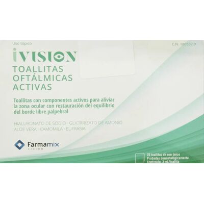 Farmamix iVision Active Wipes - Eye Hygiene Farmamix iVision Active Wipes - Eye Hygiene