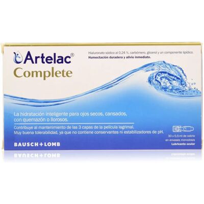 Bausch + Lomb Artelac Complete 30 Monodose - Colírios Bausch + Lomb Artelac Complete 30 Monodose - Colírios