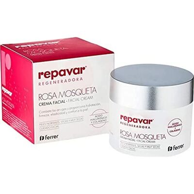 Crema viso all'olio di rosa canina di Repavar 50ml - Anti-invecchiamento e Ringiovanimento Crema viso all'olio di rosa canina di Repavar 50ml - Anti-invecchiamento e Ringiovanimento