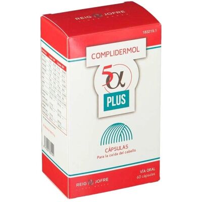 Reig Jofre Complidermol 5 Alfa Plus - Suplemento para la caída del cabello Reig Jofre Complidermol 5 Alfa Plus - Suplemento para la caída del cabello