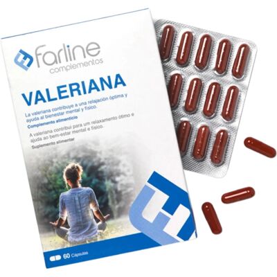 Farline Valeriana 60 Cápsulas - Complemento Alimenticio Farline Valeriana 60 Cápsulas - Complemento Alimenticio
