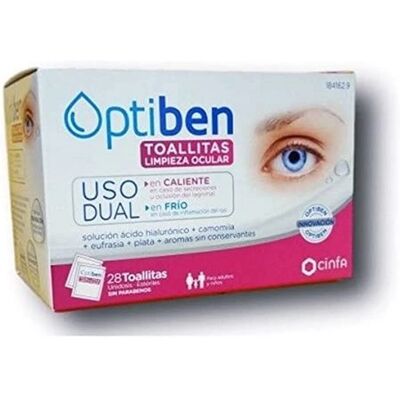 Optiben Augenreinigungstücher - Doppelgebrauch für Kalt & Warm Optiben Augenreinigungstücher - Doppelgebrauch für Kalt & Warm