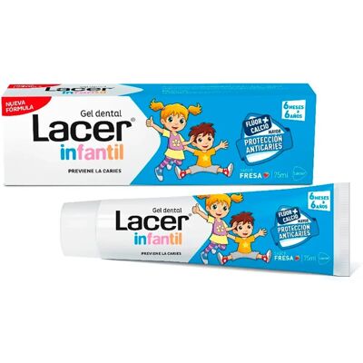 Lacer Kinder Erdbeere Zahnpasta - Kindermundhygiene Lacer Kinder Erdbeere Zahnpasta - Kindermundhygiene