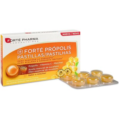 Forté Pharma Propolis Honey Lozenges - Soothe Throat 24 Tablets Forté Pharma Propolis Honey Lozenges - Soothe Throat 24 Tablets