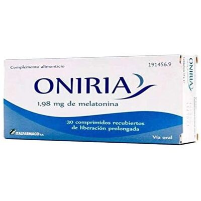 Oniria 30 Comprimidos de Melatonina de Italfarmaco - Complemento alimenticio Oniria 30 Comprimidos de Melatonina de Italfarmaco - Complemento alimenticio