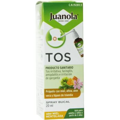 Juanola Spray de Garganta Miel Mentolada 20ml - Spray para la garganta Juanola Spray de Garganta Miel Mentolada 20ml - Spray para la garganta
