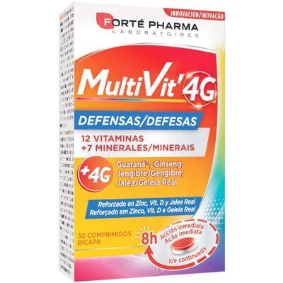 Forté Pharma Multivit 4G Defensas - Multivitamínico para el sistema inmunológico Forté Pharma Multivit 4G Defensas - Multivitamínico para el sistema inmunológico