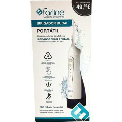 Farline Portable Oral Irrigator - Deep Cleaning, 300ml, Rechargeable Farline Portable Oral Irrigator - Deep Cleaning, 300ml, Rechargeable
