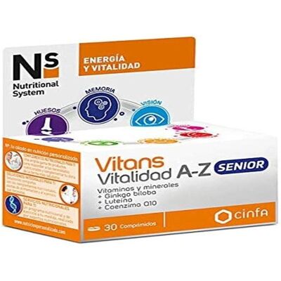 Nutritional System Vitans Vitalidad AZ Senior - Suplemento alimenticio Nutritional System Vitans Vitalidad AZ Senior - Suplemento alimenticio