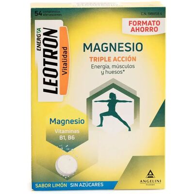 Leotron Magnesio 54 Comprimidos - Vitaminas y Minerales Leotron Magnesio 54 Comprimidos - Vitaminas y Minerales