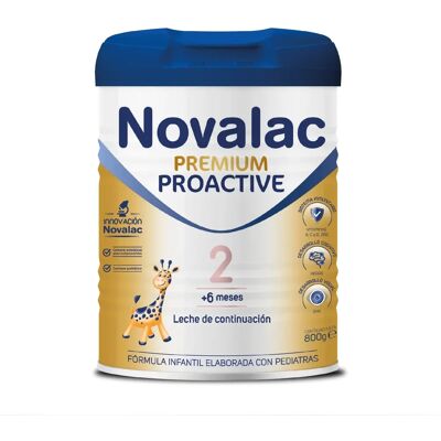 Novalac 2 Premium Proactive 800 G - Leche de continuación Novalac 2 Premium Proactive 800 G - Leche de continuación