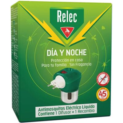 Dispositivo de Mosquito Relec Día y Noche - Difusor + Repuesto Dispositivo de Mosquito Relec Día y Noche - Difusor + Repuesto