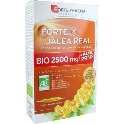 Forté Pharma Forté Jalea Real Bio 2500 Mg Ampollas - Royal Jelly Supplement Forté Pharma Forté Jalea Real Bio 2500 Mg Ampollas - Royal Jelly Supplement