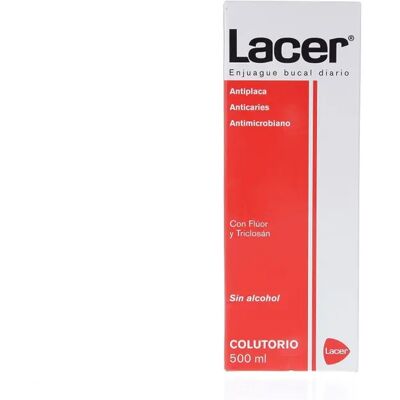 Lacer Mundspülung 500ml - Frischer Minzgeschmack - Mundhygiene Lacer Mundspülung 500ml - Frischer Minzgeschmack - Mundhygiene