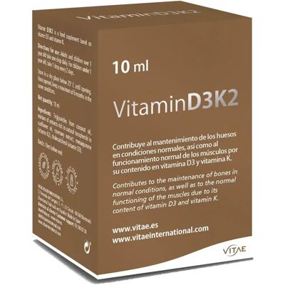 Vitae Vitamin D3K2 10 ml - Knochen & Muskel Vitae Vitamin D3K2 10 ml - Knochen & Muskel
