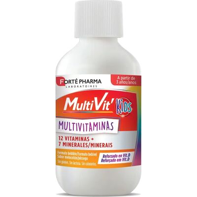 Forté Pharma Multivit Kids Durazno Bebible - Suplemento Alimenticio Forté Pharma Multivit Kids Durazno Bebible - Suplemento Alimenticio