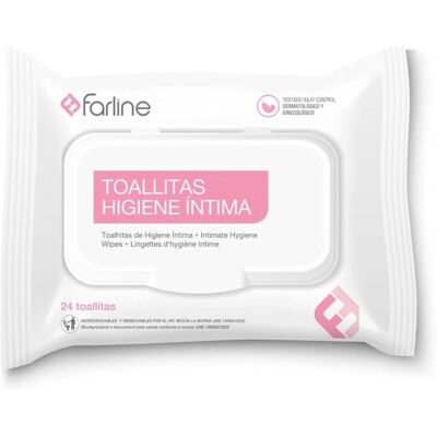 Farline Toallitas Higiene Íntima - Toallitas Higiene Íntima Farline Toallitas Higiene Íntima - Toallitas Higiene Íntima