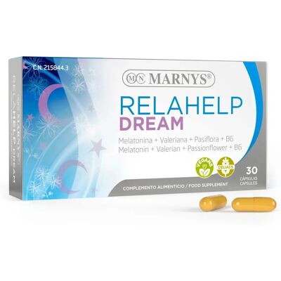 Marnys Relahelp Dream 30 cápsulas - Apoyo al sueño y relajación Marnys Relahelp Dream 30 cápsulas - Apoyo al sueño y relajación