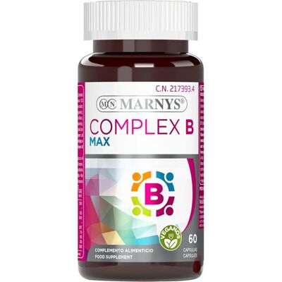 MARNYS Complejo B Max - Suplemento de vitaminas B neuroprotector MARNYS Complejo B Max - Suplemento de vitaminas B neuroprotector
