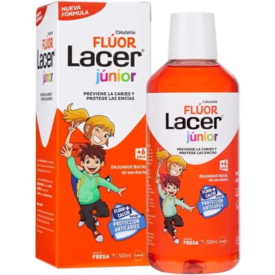 Lacer Erdbeere Fluorid Mundspülung - Mundspülung Lacer Erdbeere Fluorid Mundspülung - Mundspülung