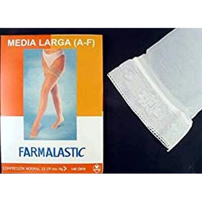 Bas de Nylon Longs Farmalastic Blond - Soutien Veineux - Publicité Bas de Nylon Longs Farmalastic Blond - Soutien Veineux - Publicité