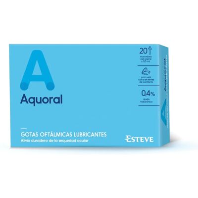 Gotas Oftálmicas Aquoral Esteve - 20 Unidosis 0,5ml Gotas Oftálmicas Aquoral Esteve - 20 Unidosis 0,5ml