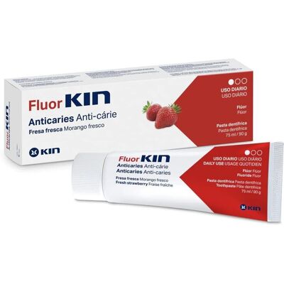 Fluorkin Erdbeer Fluorid Zahnpasta - 75ml - Kariesprophylaxe Fluorkin Erdbeer Fluorid Zahnpasta - 75ml - Kariesprophylaxe