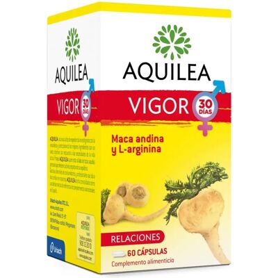 Aquilea Vigor Maca y L-Arginina 60 Cápsulas - Suplemento Dietético Aquilea Vigor Maca y L-Arginina 60 Cápsulas - Suplemento Dietético