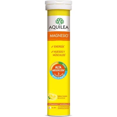 Comprimidos efervescentes de Magnésio Limão da Aquilea - Suplemento alimentar Comprimidos efervescentes de Magnésio Limão da Aquilea - Suplemento alimentar