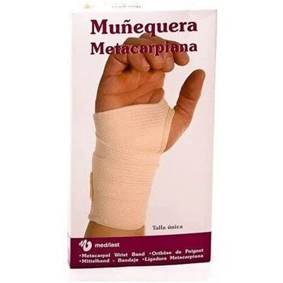 MEDILAST - Metacarpal Velcro Wrist Wrap - White - Velcro - Soporte de muñeca MEDILAST - Metacarpal Velcro Wrist Wrap - White - Velcro - Soporte de muñeca