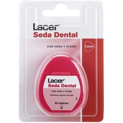 Lacer Zahnseide - Fluor, Triclosan, Minze - Effektive Mundhygiene Lacer Zahnseide - Fluor, Triclosan, Minze - Effektive Mundhygiene