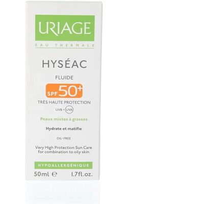 Uriage Hyseac SPF50+ Mattierende Sonnencreme 50ml Uriage Hyseac SPF50+ Mattierende Sonnencreme 50ml