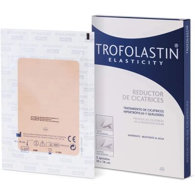 Trofolastin Elastizität Narbenreduzierung 10x14cm - Narbenpflaster Trofolastin Elastizität Narbenreduzierung 10x14cm - Narbenpflaster