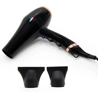 Corioliss HD Flow + Gloss Black Copper 2000w - Sèche-cheveux - Publicité Corioliss HD Flow + Gloss Black Copper 2000w - Sèche-cheveux - Publicité