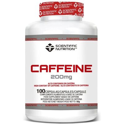 Scientiffic Nutrition Cafeína 200mg - 100 cápsulas - Suplemento alimentar Scientiffic Nutrition Cafeína 200mg - 100 cápsulas - Suplemento alimentar