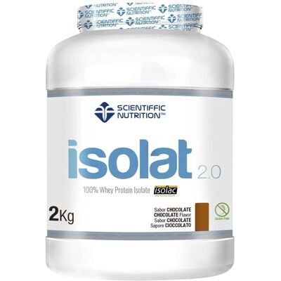 Scientiffic Nutrition Isolat 2.0 - 2kg - Chocolate - Isolado de Proteína do Soro Scientiffic Nutrition Isolat 2.0 - 2kg - Chocolate - Isolado de Proteína do Soro