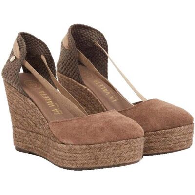 LA VALLETTA Charlene Taupe - Damen Espadrilles - 36 LA VALLETTA Charlene Taupe - Damen Espadrilles - 36