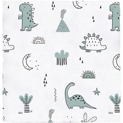 Bimbidreams Dino 120x120 cm Muselina de Bambú - Muselina Bimbidreams Dino 120x120 cm Muselina de Bambú - Muselina