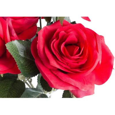 Generische Marke 42cm Rote Kunstrose Blumenstrauß - Künstliche Blumen Generische Marke 42cm Rote Kunstrose Blumenstrauß - Künstliche Blumen
