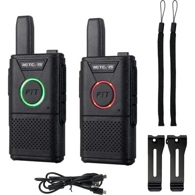 Retevis RT618 Talkie-Walkie Dual PTT Scan - 16 Canaux - Noir - Publicité Retevis RT618 Talkie-Walkie Dual PTT Scan - 16 Canaux - Noir - Publicité
