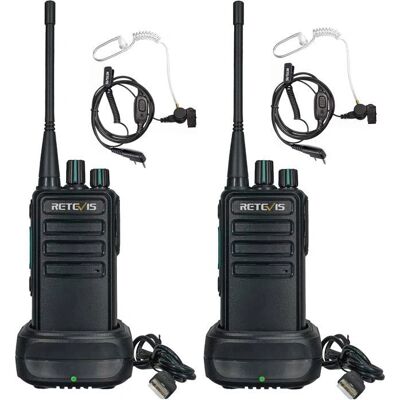 Retevis RB629 Talkie Walkie - Clonage, Alarme d'Urgence - Mains Libres - Publicité Retevis RB629 Talkie Walkie - Clonage, Alarme d'Urgence - Mains Libres - Publicité