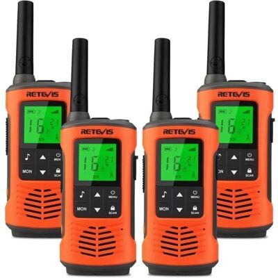 Retevis RT45P Talkie Walkie Étanche - IP67 - 16 Canaux - SOS - Publicité Retevis RT45P Talkie Walkie Étanche - IP67 - 16 Canaux - SOS - Publicité