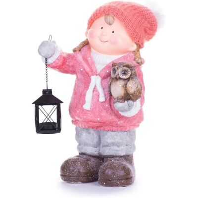 MagicHome - Postavička Dievčatko s lampášom a sovičkou MagicHome - Postavička Dievčatko s lampášom a sovičkou