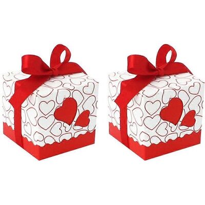 Neznámá značka 5X5X5cm Srdcové Krabičky na Bonbony - Candy Boxes Neznámá značka 5X5X5cm Srdcové Krabičky na Bonbony - Candy Boxes