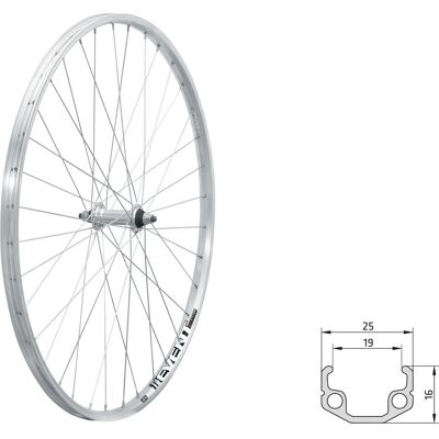 Roues Kellys Event F 28'' - Argent, 36 trous, V-brake - Publicité Roues Kellys Event F 28'' - Argent, 36 trous, V-brake - Publicité