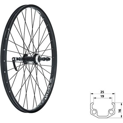 Roue de Vélo Kellys Wasper - 24 pouces noir - V-brake, 7 vitesses - Publicité Roue de Vélo Kellys Wasper - 24 pouces noir - V-brake, 7 vitesses - Publicité