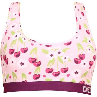 Sutien sportiv cu flori de cireș Dedoles - Roz - Lenjerie Sutien sportiv cu flori de cireș Dedoles - Roz - Lenjerie