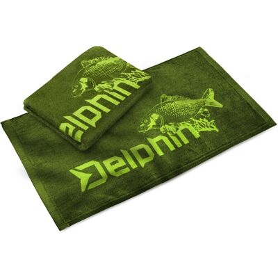 Delphin Carper - DRY Hands - 50x30cm - Vert - Serviette pour les mains - Publicité Delphin Carper - DRY Hands - 50x30cm - Vert - Serviette pour les mains - Publicité